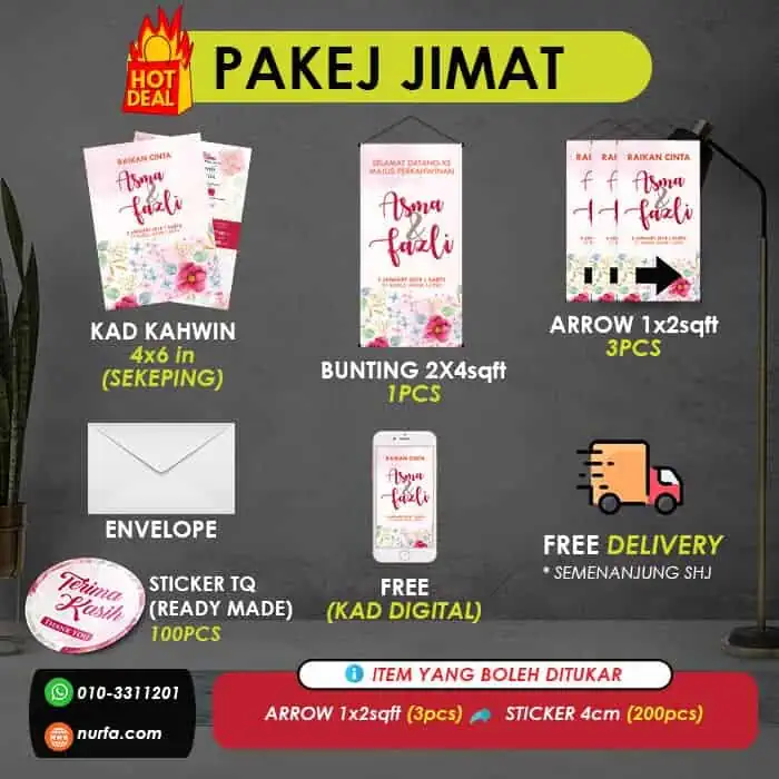 Pakej Kad Kahwin - Pakej Jimat